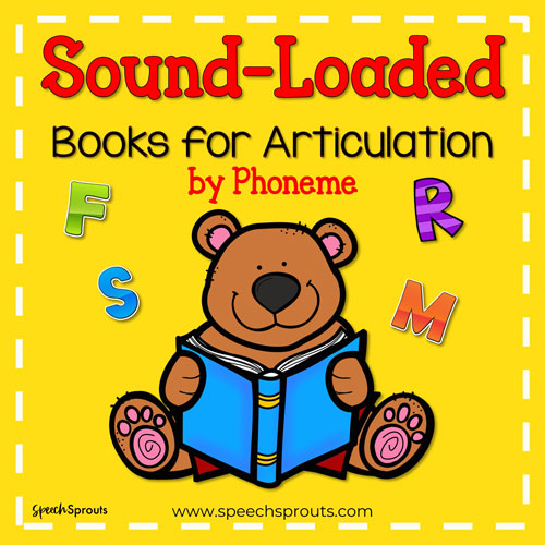 Sound Loaded Books for articulation by phononeme. A Free list by Speech Sprouts