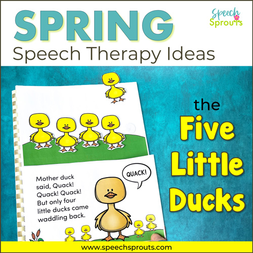 An interactive adapted book for the Five Little Ducks song. Children can pull the ducks off the page as they read the story.