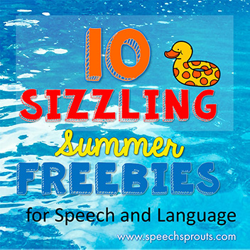 10 Sizzling Summer Freebies for speech and language