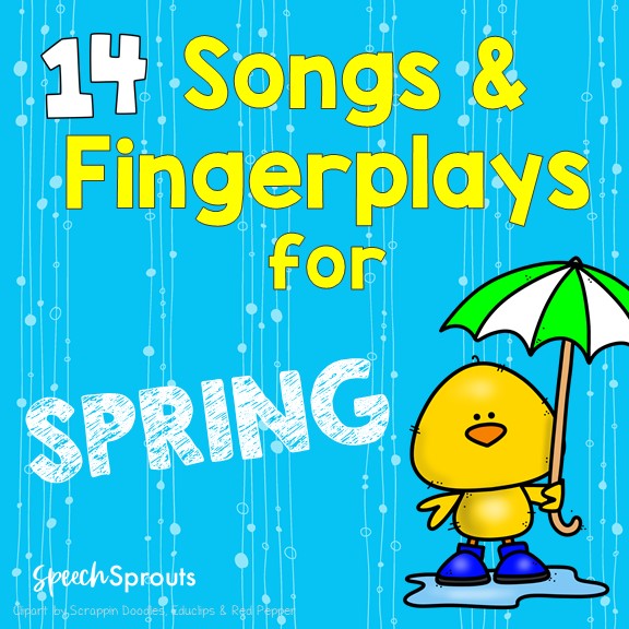 14 Preschool Songs and Fingerplays for spring. with fun themes like ducks rain and weather.