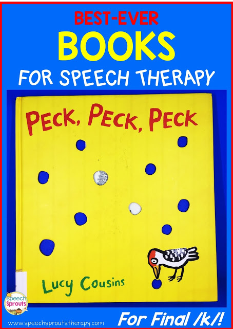 Read about my favorite book for articulation therapy! Love using storybooks to teach speech and language? This adorable book is perfect for final /k/ and rhyme too. www.speechsproutstherapy.com