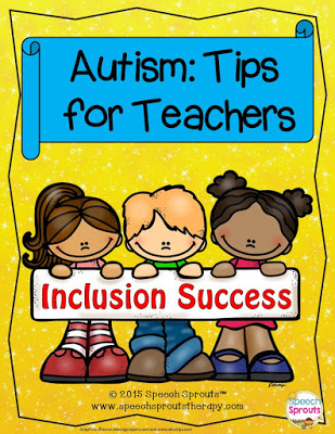 FREE: Autism: Tips for Teachers www.speechsproutstherapy.com