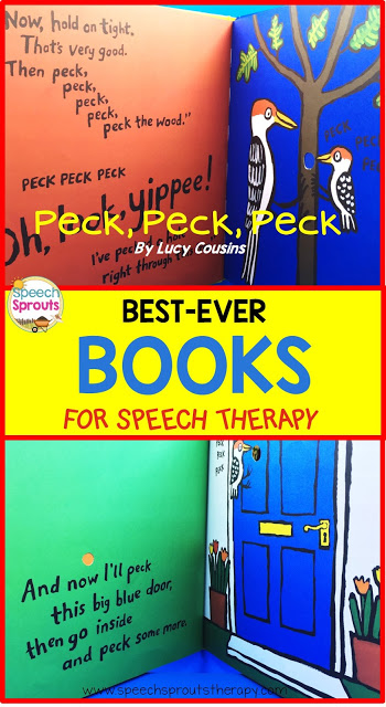 Read about my favorite book for articulation therapy! Love using storybooks to teach speech and language? This adorable book is perfect for final /k/ and rhyme too. www.speechsproutstherapy.com