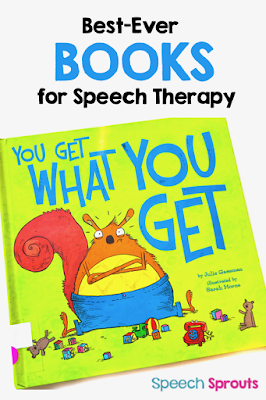 Best-ever Books for Speech Therapy- You Get What You Get is great for teaching social skills. Read the post by Speech Sprouts