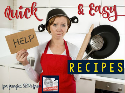 Ideas for quick, easy meals for your frenzied weeknights! www.speechsproutstherapy.com