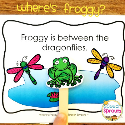 FREE Where's Froggy? Following directions with positional concepts. Exclusively for my e-mail subscribers to Speech Sprouts News. Sign up on my blog www.speechsproutstherapy.com