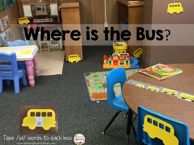 Where is the Bus? Get 'em moving in speech therapy. www.speechsproutstherapy.com