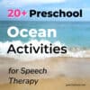 20+ Easy Preschool Ocean Activities For Speech Therapy - Speech Sprouts